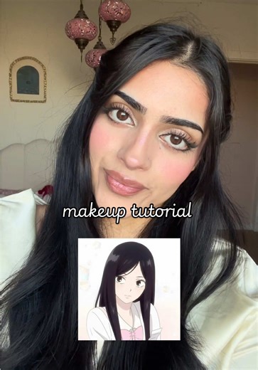 trying sawako kuronuma inspired makeup on a brown girl x #shoujoanime #kiminitodoke #sawako #makeuptutorials #shoujomakeup