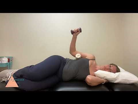 Side Lying Shoulder External Rotation with Weight