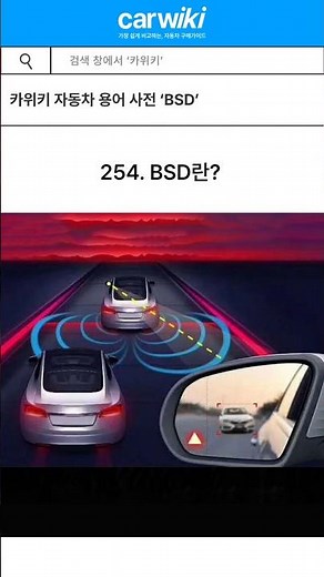 Automotive Glossary in 40 Seconds: 'BSD Blind Spot Detection System'