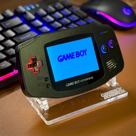 Custom Gameboy Advance - Metal Shell Glow IPS Backlit Screen, RGB Lights & USB-C Battery Kit - Etsy