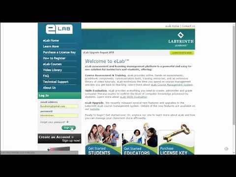 Labyrinth QuickBooks Create an eLab course