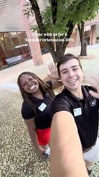 Day in the Life at a UGA Transfer Orientation Session 🐾