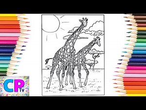 Giraffe Coloring Pages/Wild Animals Coloring/Diviners - Savannah (feat. Philly K) [NCS Release]