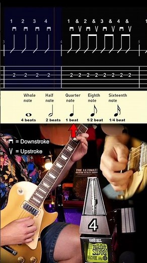 Beginner Guitar Rhythm Practice (Subdivisions Explained!)