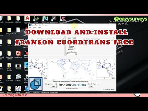 Franson coordtrans v2.3 free download and install for PC || #fransoncoordtrans