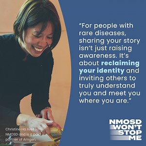 For Christine Ha, navigating life and a career as a chef with neuromyelitis optica spectrum disorder (#NMOSD) comes with its unique challenges. Her key ingredient to success? Honest conversations. Whether it’s explaining symptoms to family members or speaking up with her doctors, Christine shows how being open can help create understanding, build confidence and bring people closer together. Read the full blog and find helpful resources to start your own NMOSD conversations: http://bit.ly/3WWaUtm