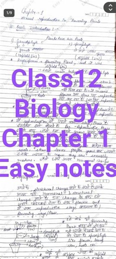 #class12 #biology#ch 1#easy notes #handwritten #easy study zone🎓🎓
