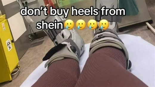 I was just walking when my Shein heels snapped - now I’ve got TWO broken feet