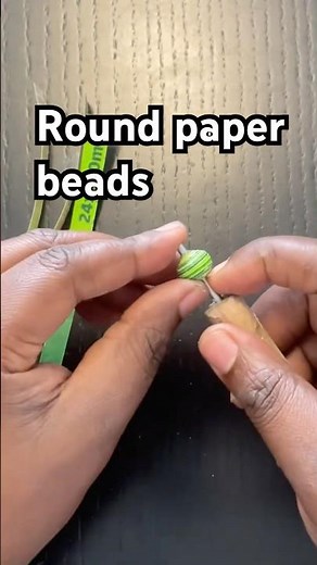 Round paper beads