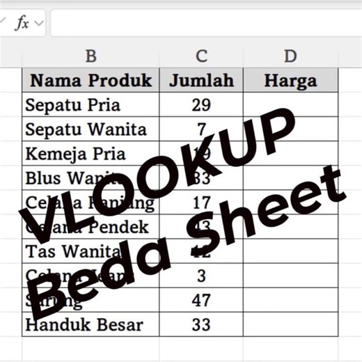 VLOOKUP Beda Sheet || Tips Trik Excel #Shorts