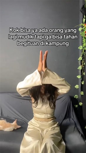 Kok bisa lagi lebaran di kampung malah kepikiran yang aneh aneh #mbaninik #mudik