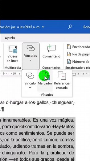 🧐Learn How to Use Bookmarks with Word #shorts