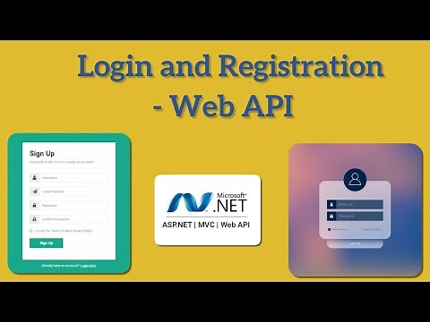 Login and Registration - Web API