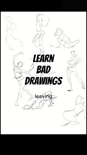 Learn how to draw bad and this will improve your good art #arttips #shorts #art #gesturedrawing