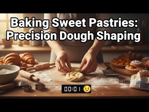 Baking sweet pastries challenges my skills as I try shaping dough with precision before it warms and