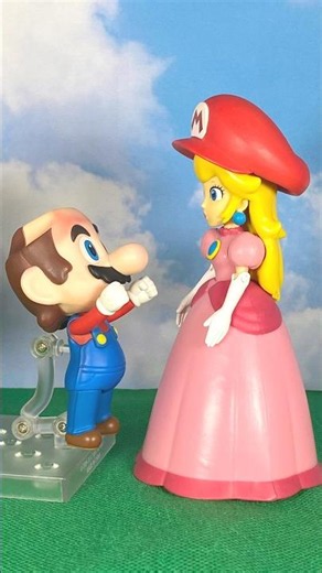 Princess Peach stole Mario's hat and put it on #mario #supermario #bangbangbang