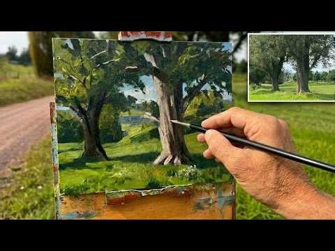 Plein Air Secrets for Painting Tree Trunks and Foliage