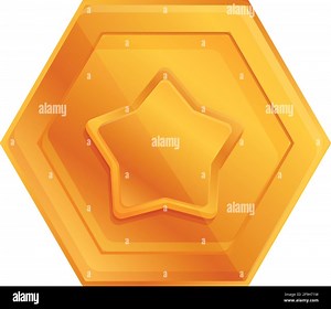 Ranking gold coin icon. Cartoon of Ranking gold coin vector icon for web design isolated on white background Stock Vector Image & Art - Alamy