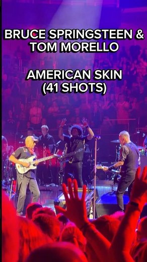 Tom Morello Guitar Solo 🔥 Bruce Springsteen – “American Skin (41 Shots)” Live