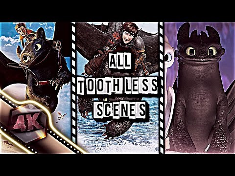 All Toothless Scenes in 4K (2010-2019) | Toothless 4K Scene Pack | HTTYD Franchise