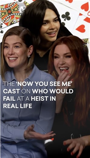 Ariana Greenblatt, Rosamund Pike and Isla Fisher on which 'Now You See Me' cast member would Fail at a heist in real life 👀🃏 'Now You See Me, Now You Don't' is in cinemas 14 November 🍿 | The Hook