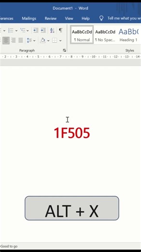 Ms Word shortcuts (Brightness symbol)