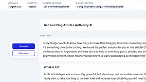 AI Article Writer - Generate Quality Articles In Seconds