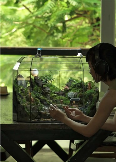 Terrarium nghệ thuật: Làm đẹp ngôi làng yên bình trong terrarium