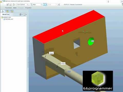 Pro/ENGINEER (Pro/E) tutorial - Assemble Parts