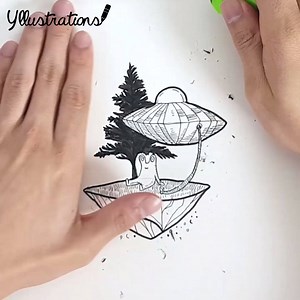 How to draw an: Alien Picnic Illustrator: https://www.instagram.com/le.hobo.art/ Follow our Instagram page: https://www.instagram.com/yllustrations/ | Yllustrations