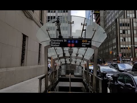 MTA NYC Subway: Train Tour @ Park Place/Chambers Street-World Trade Center/Cortlandt Street