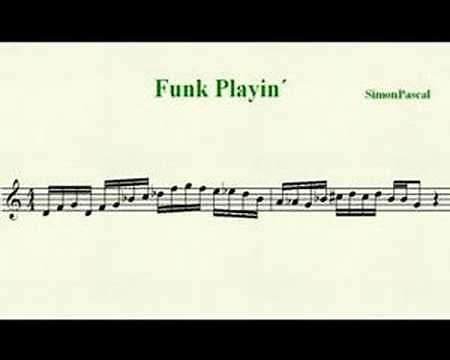 Saxophone lesson - How to play funk in F