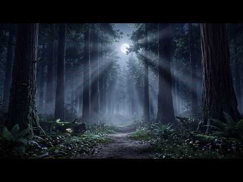 12 Hours Night Forest Sounds for Deep Sleep 🌲