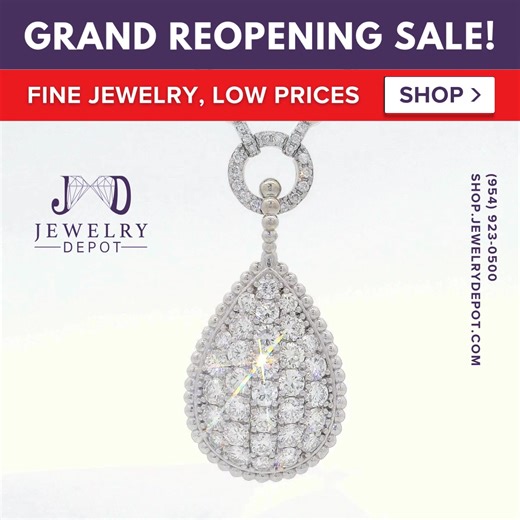 𝗟𝘂𝘅𝘂𝗿𝘆 𝗙𝗶𝗻𝗲 𝗝𝗲𝘄𝗲𝗹𝗿𝘆 𝗨𝗽 𝘁𝗼 𝟳𝟲% 𝗼𝗳𝗳 𝗿𝗲𝘁𝗮𝗶𝗹. Explore our collection of natural diamond rings, gold necklaces, pendants, earrings, estate jewelry, and men’s jewelry at shop.jewelrydepot.com #Luxury #EngagementRing #DiamondRing #GoldJewelry #JewelryLovers #Earrings #Necklace | Jewelry Depot, Inc.