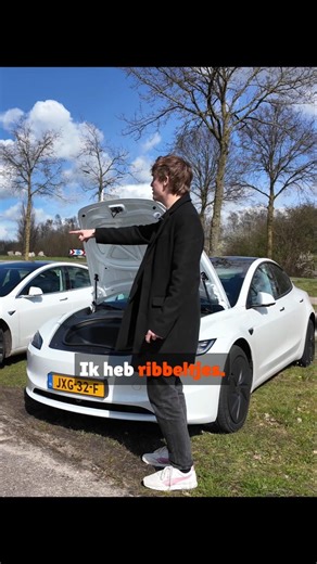 Ribs in his Tesla?! #tesla