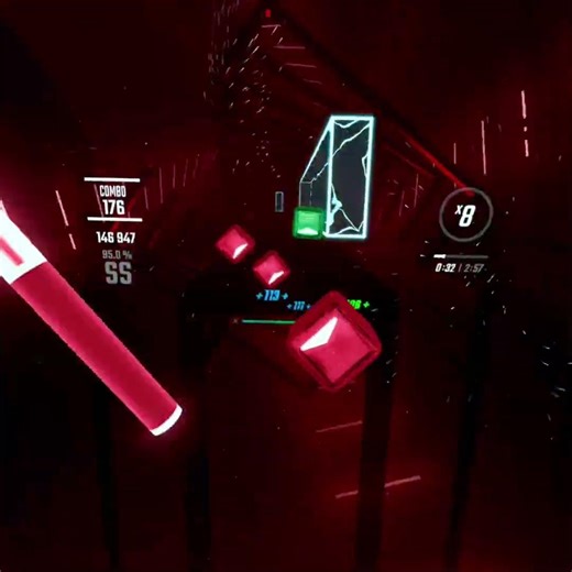 The Nights (Avicii) in Beatsaber (Custom mod level) #beatsaber #vr #virtualreality
