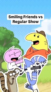 Smiling Friends vs Regular Show! (Charlie and Pim vs Mordecai and Rigby) #smilingfriends #regularshow | Animation Rewind