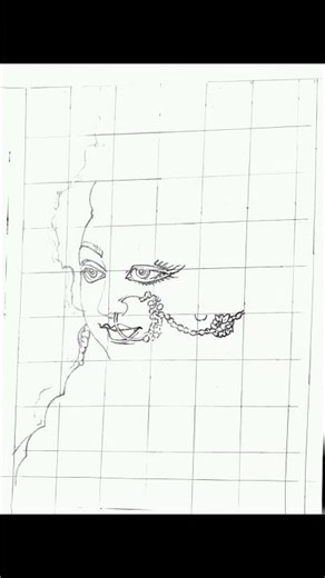 Painting For Navratri / Matarani sketch for beginners #navratri #new #shorts #indiaart