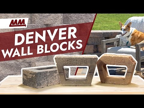 Denver Straight and Beveled Retaining Wall Blocks from MM Concrete and Menards