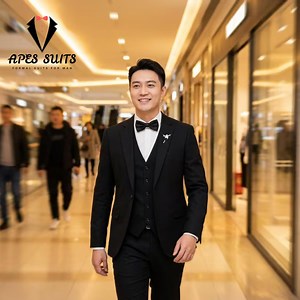 Men Suits 3 Piece Black Wedding Tailored Groomsmen Dinner Prom Tuxedo Designer Formal Suits - Etsy