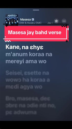 Masesa by Jay Bahd: Lyrics and Insights