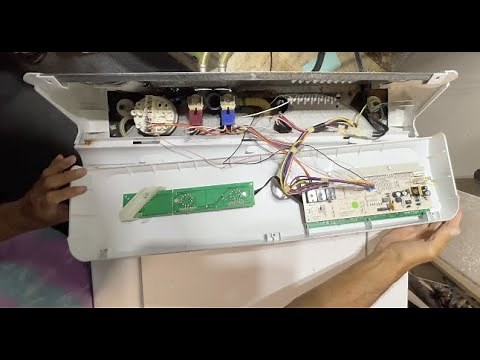How to remove the control panel on a GE washing Machine