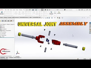 Universal Joint Assembly In SolidWorks | How To Assemble Universal Joint In SolidWorks.
