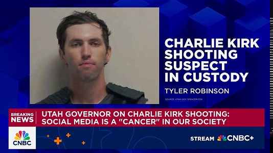 Officials identify 22-year-old Tyler Robinson of Utah as suspected shooter of Charlie Kirk