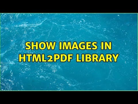 show images in html2pdf library