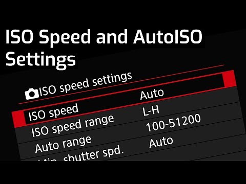 ISO Speed and Auto ISO Settings - EOS R5 Tip 13