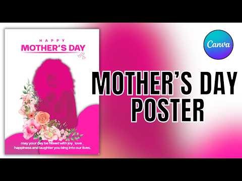 How to Design a Mother’s Day Poster in Canva (Easy & Beautiful Tutorial)