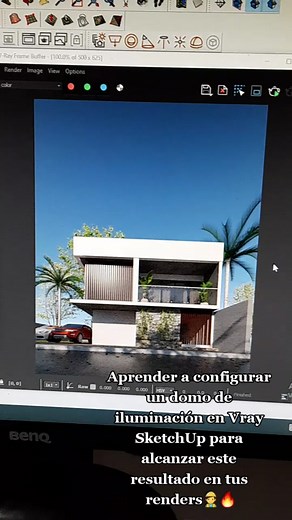 Aprende a iluminar un render con domos de iluminación 👷‍♂️👌🔥#estudi...