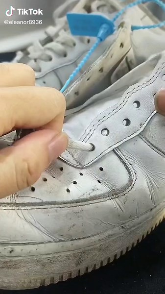 Air Force White Cleaning #fyp #satisfying #shoeclean #nike #asmr