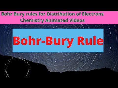 Bohr Bury rules for Distribution of Electrons|Chemistry ||Animated Video